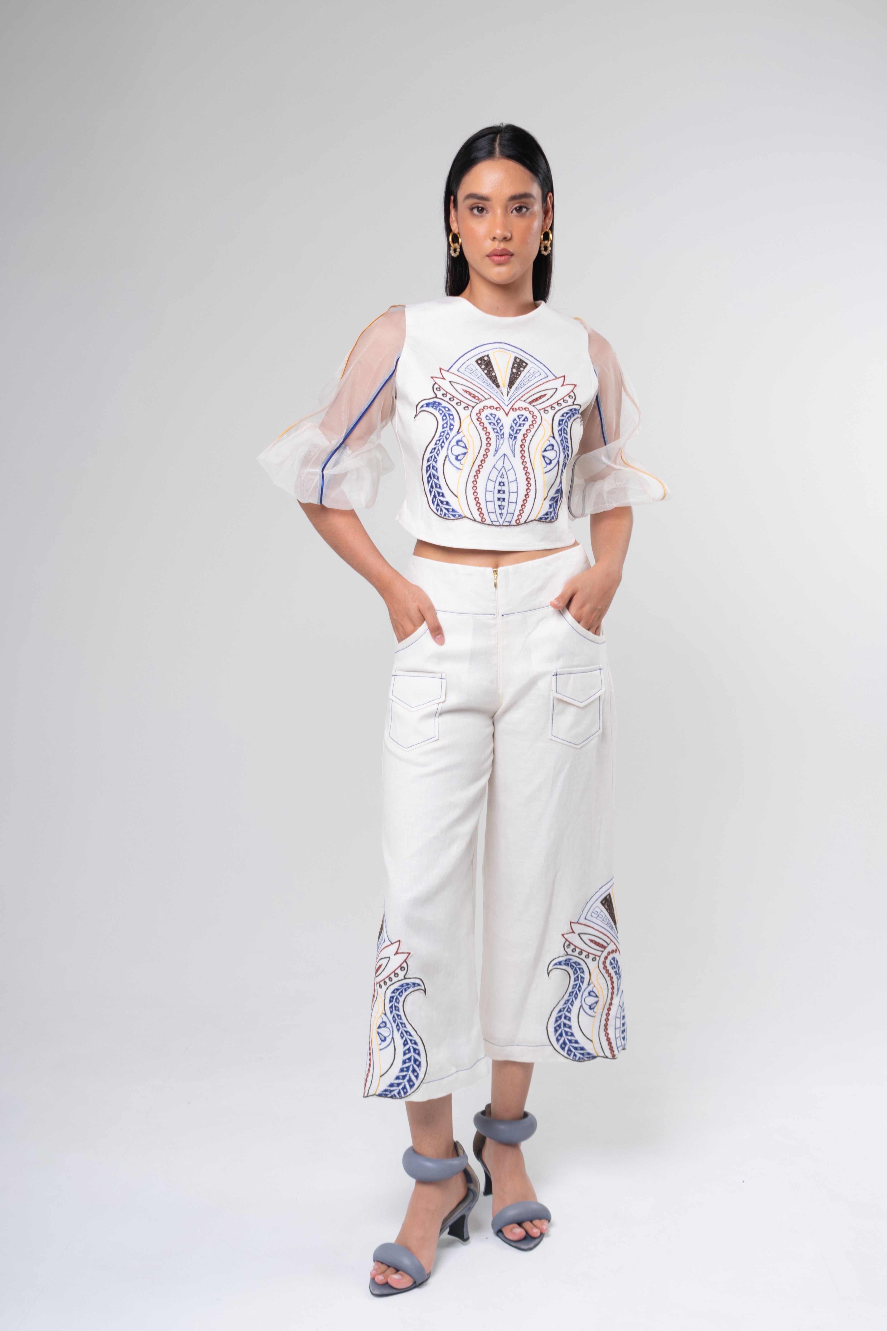 Culotte Aplicación Azul