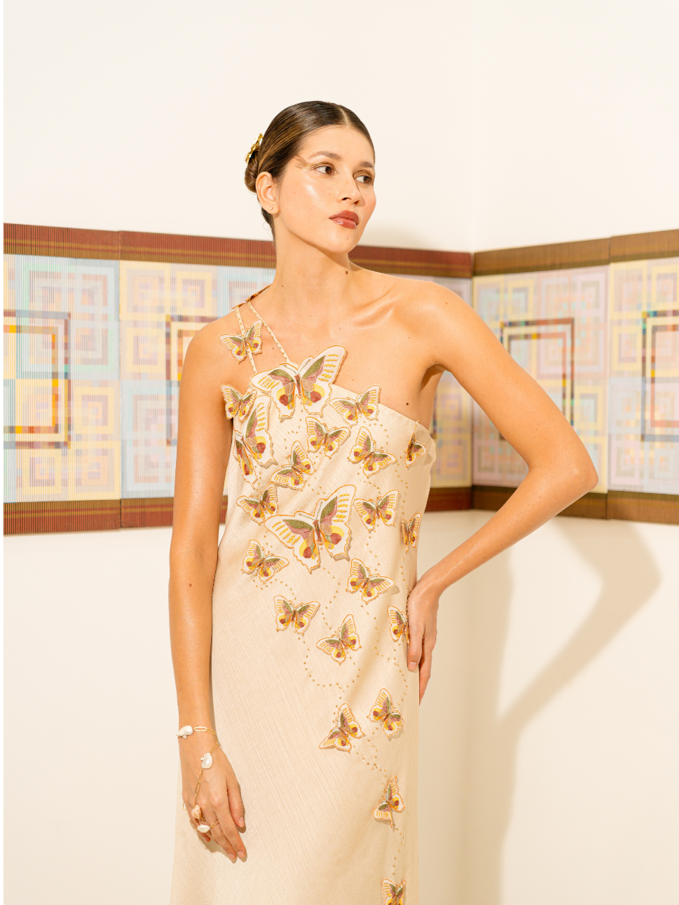 Vestido Mariposas Largo