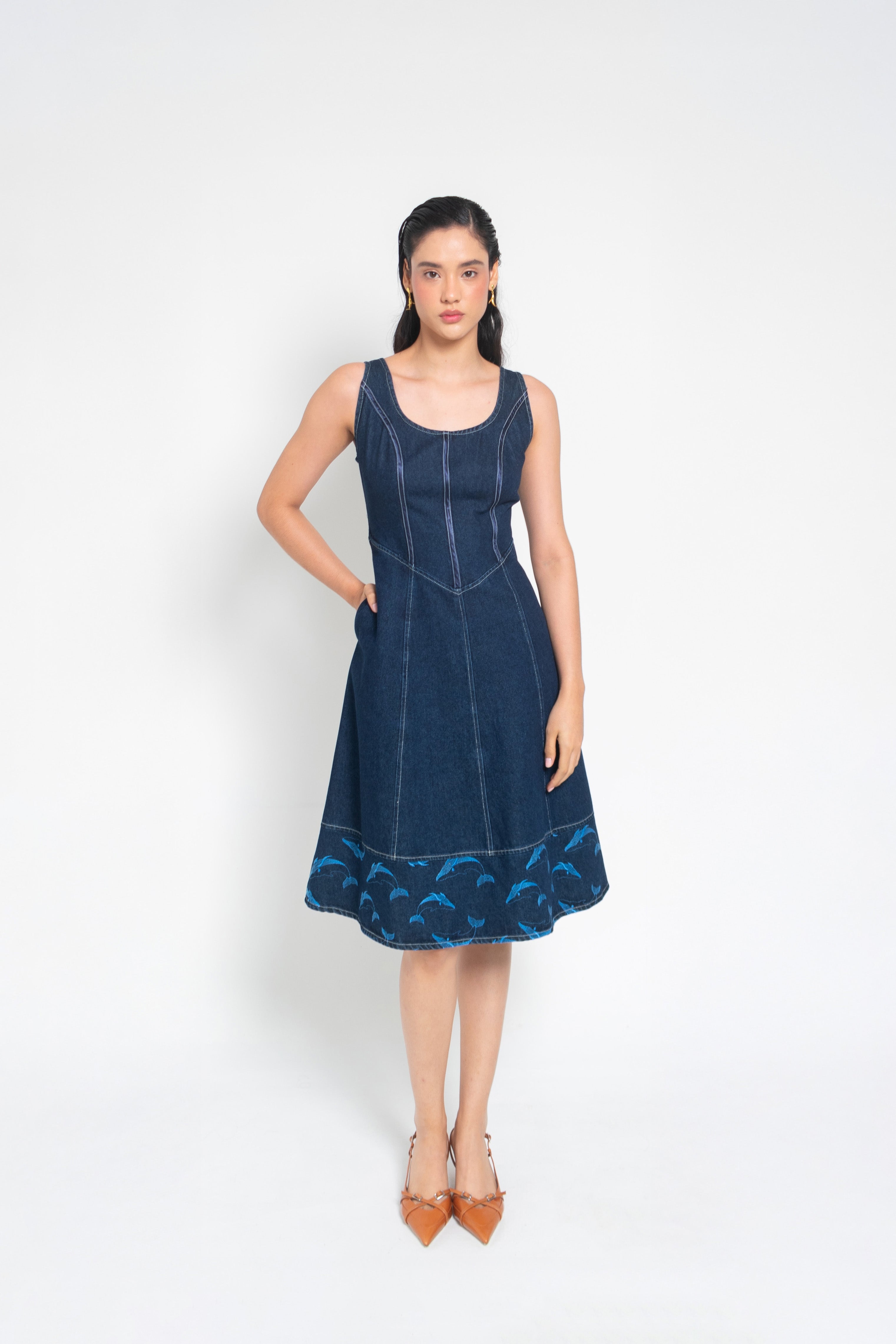 Vestido Denim Ballenas