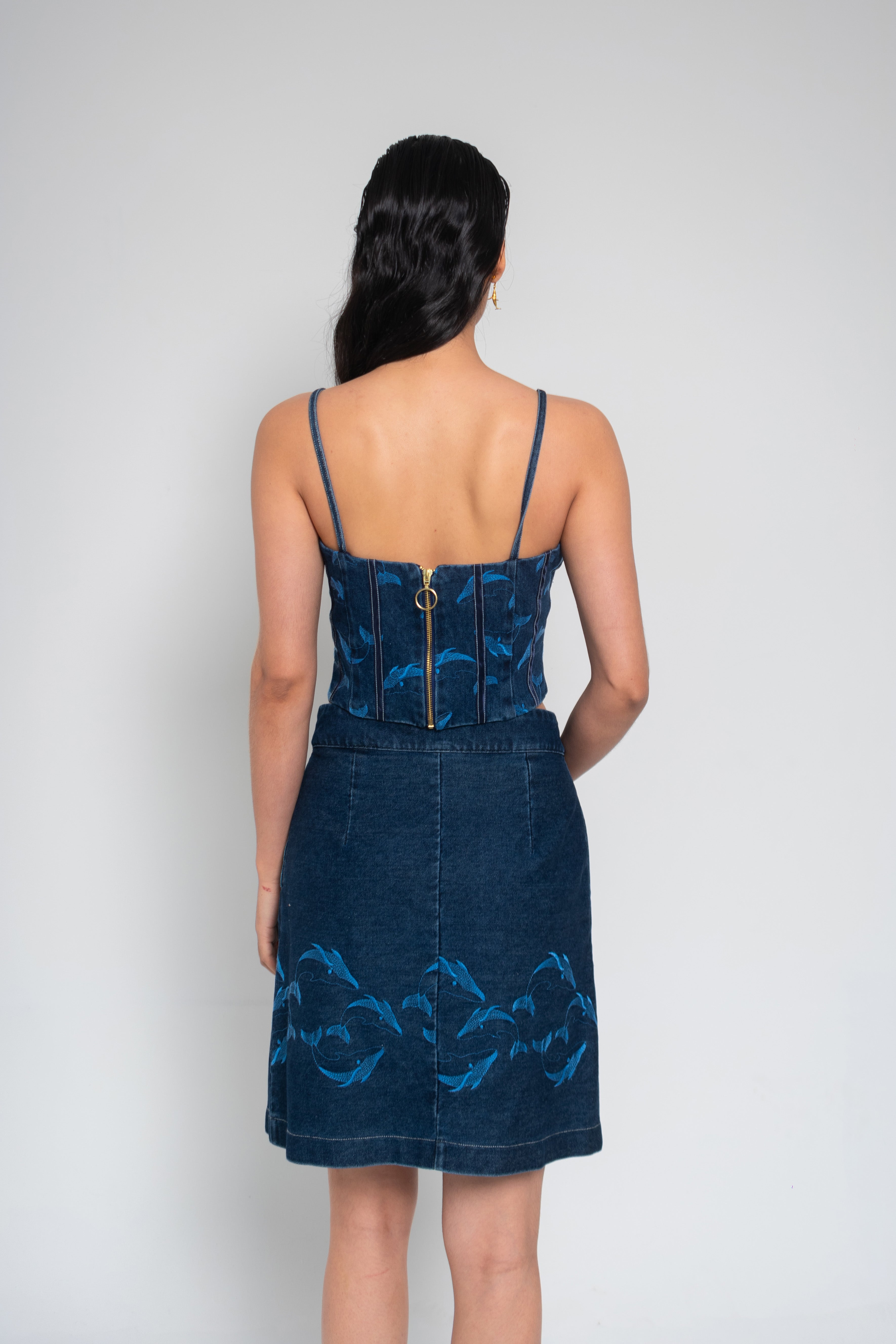 Falda Ballenas Denim