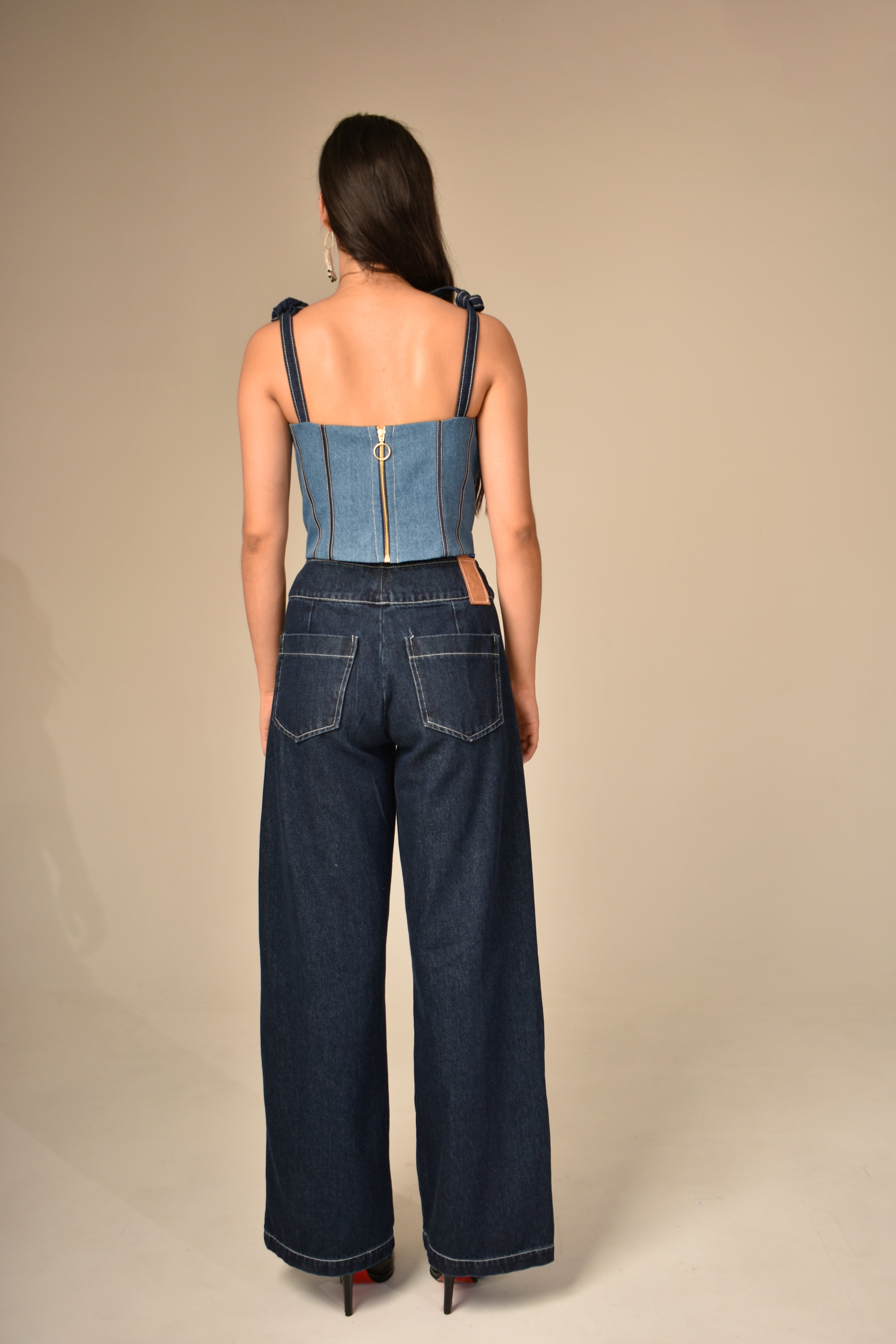Corset Denim Bicolor