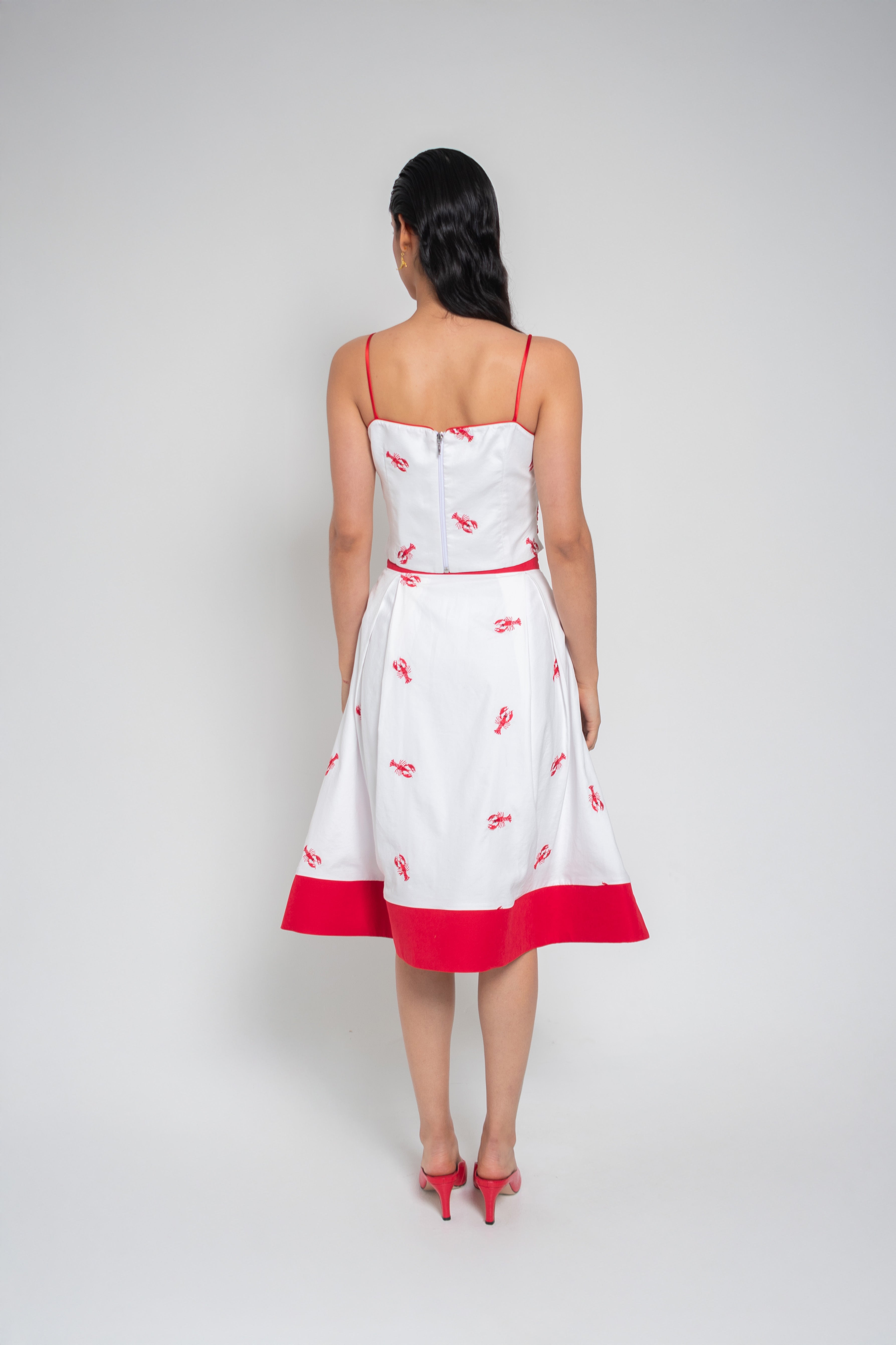 Crop Top Bordado Langostas