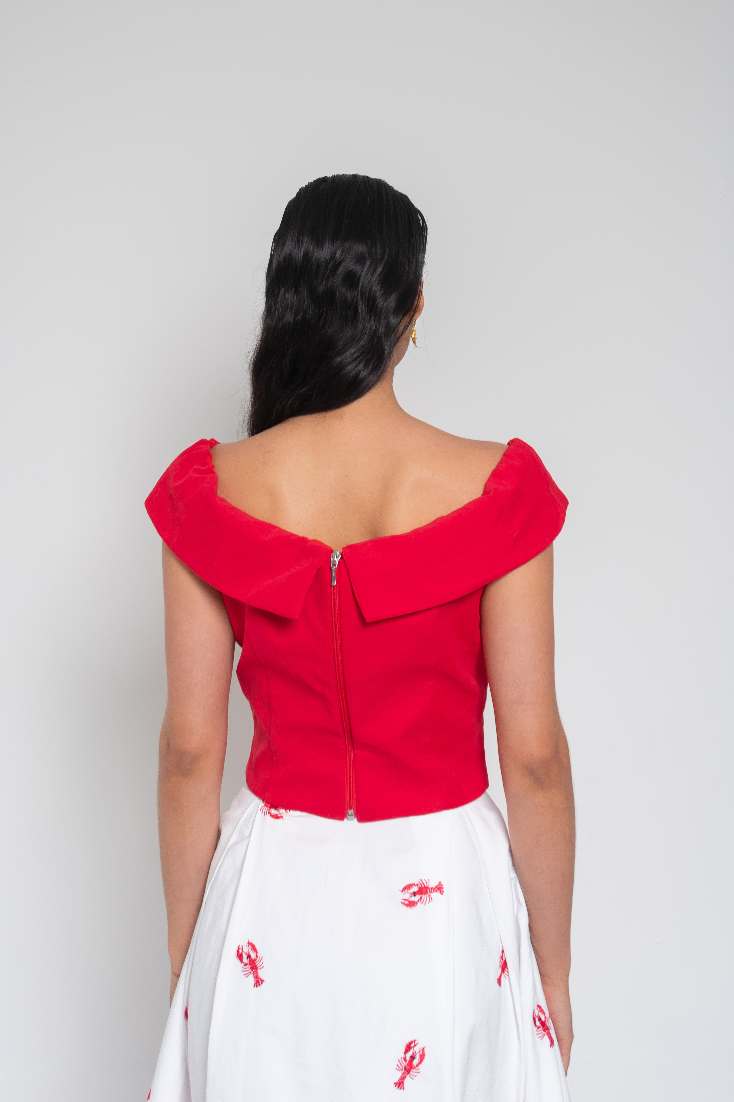 Crop Top Rojo