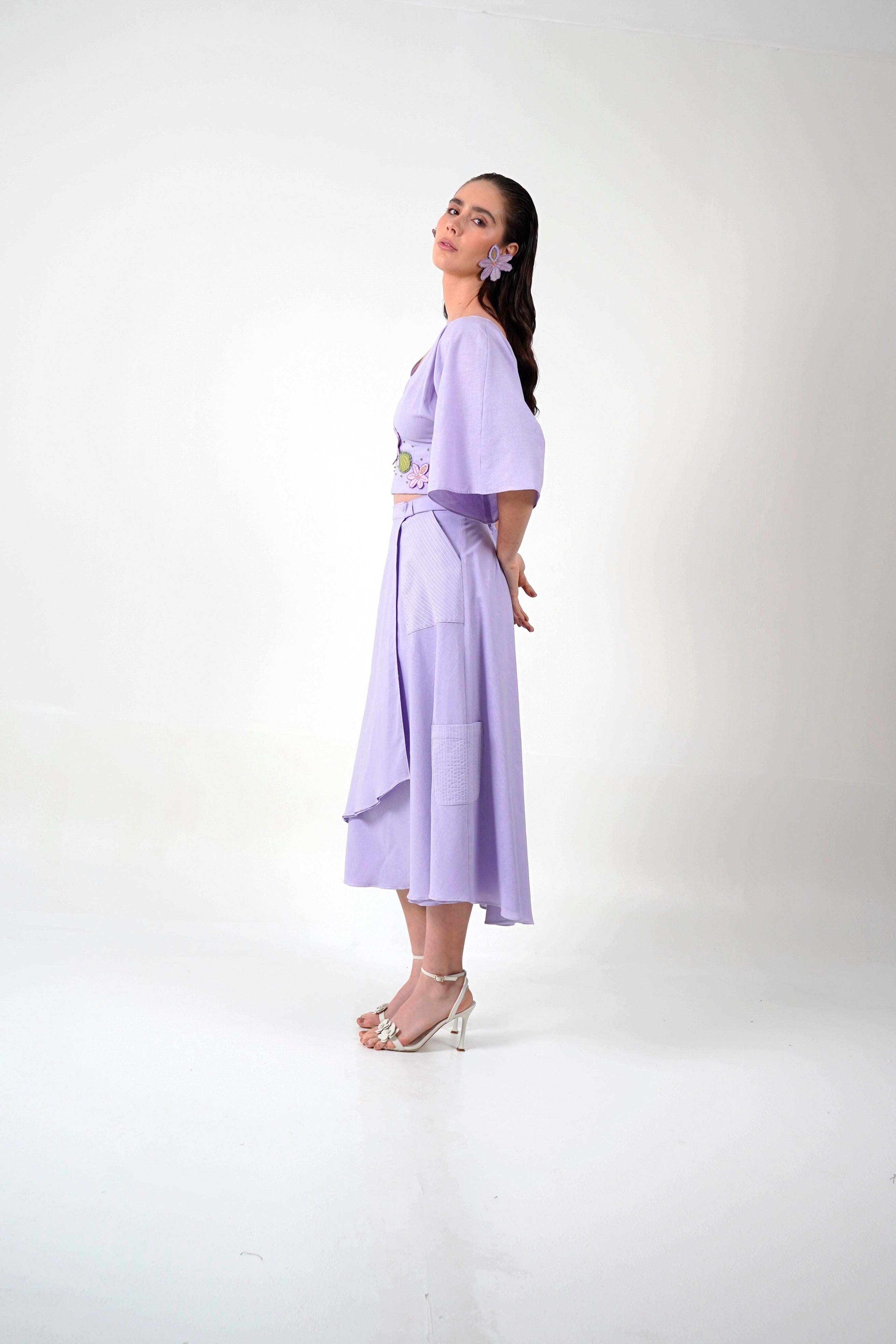 Falda Cruzada Lirios