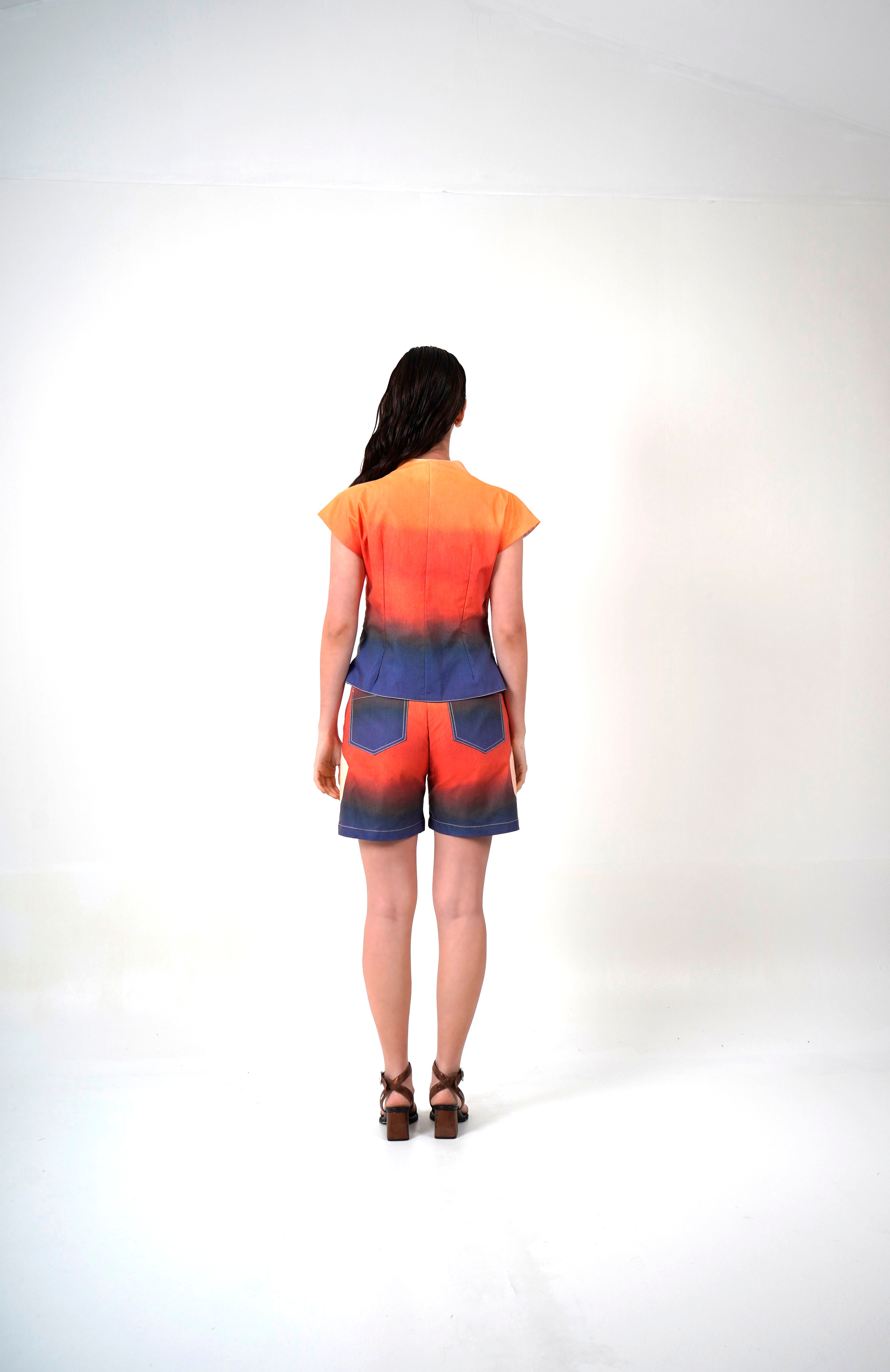 Top Asimetrico Atardecer