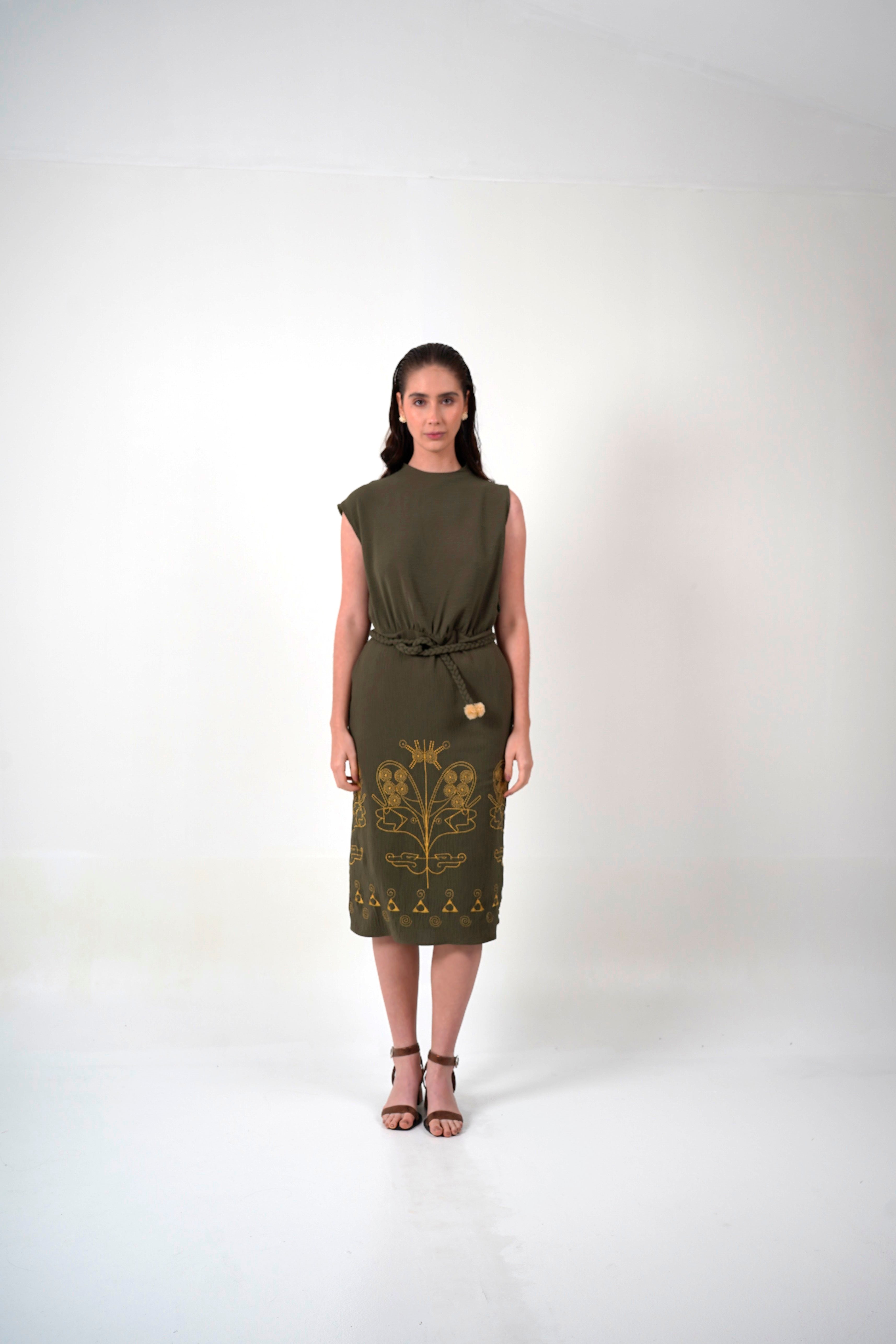 Vestido Jaguar Cinturón