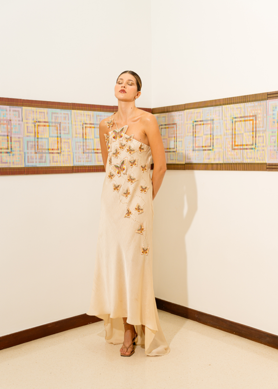 Vestido Mariposas Largo