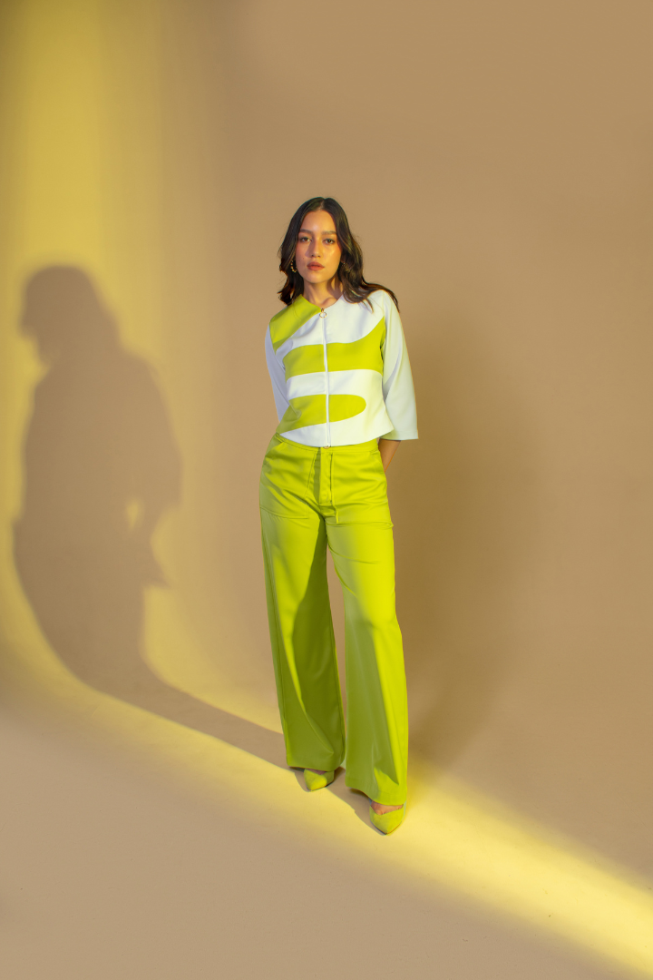 Chaqueta Ondas Verde