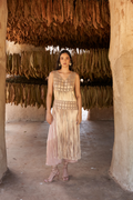 Blusón Macrame Camel