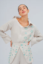 Camisa Asimetrica Soles Dots