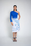 Falda Coral Azul