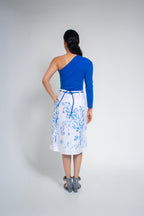 Falda Coral Azul