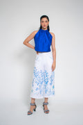Blusa Halter Azul