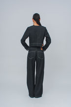 Chaqueta Cropped Denim