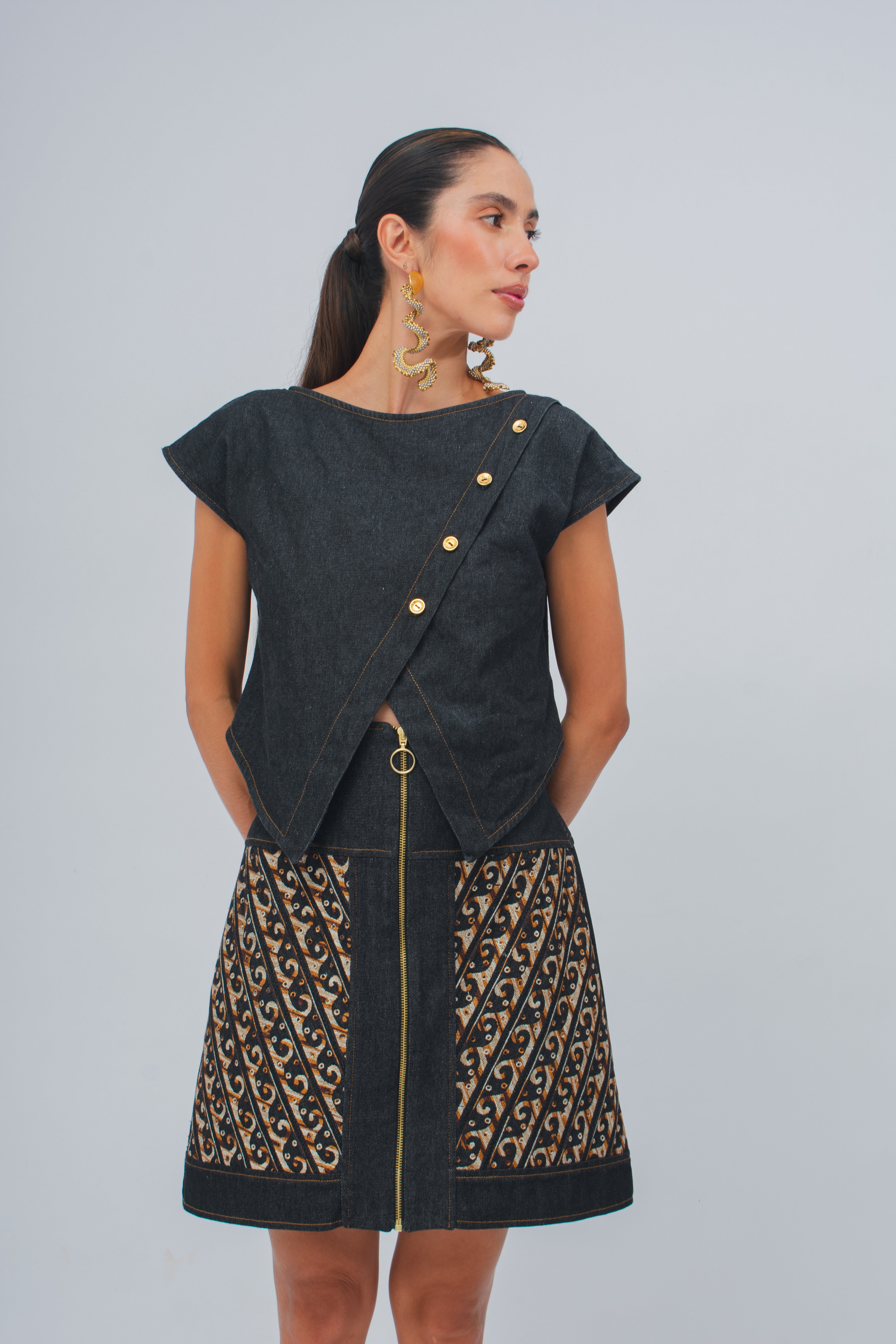 Falda Denim Randas