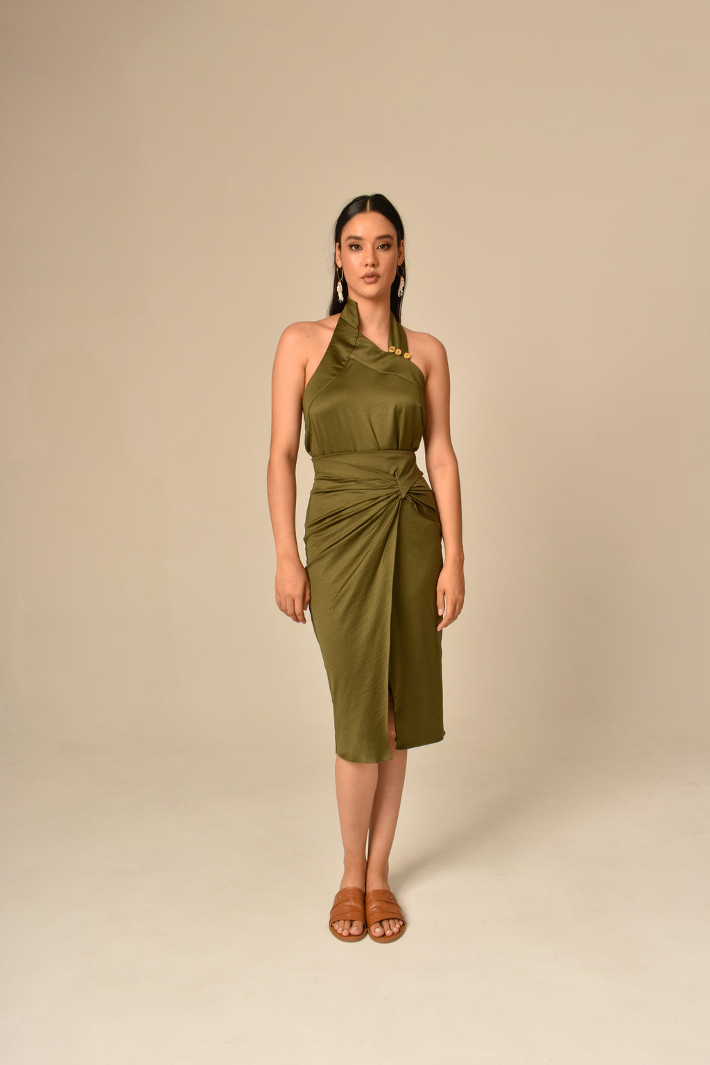 Blusa Halter Cuello Envolvente