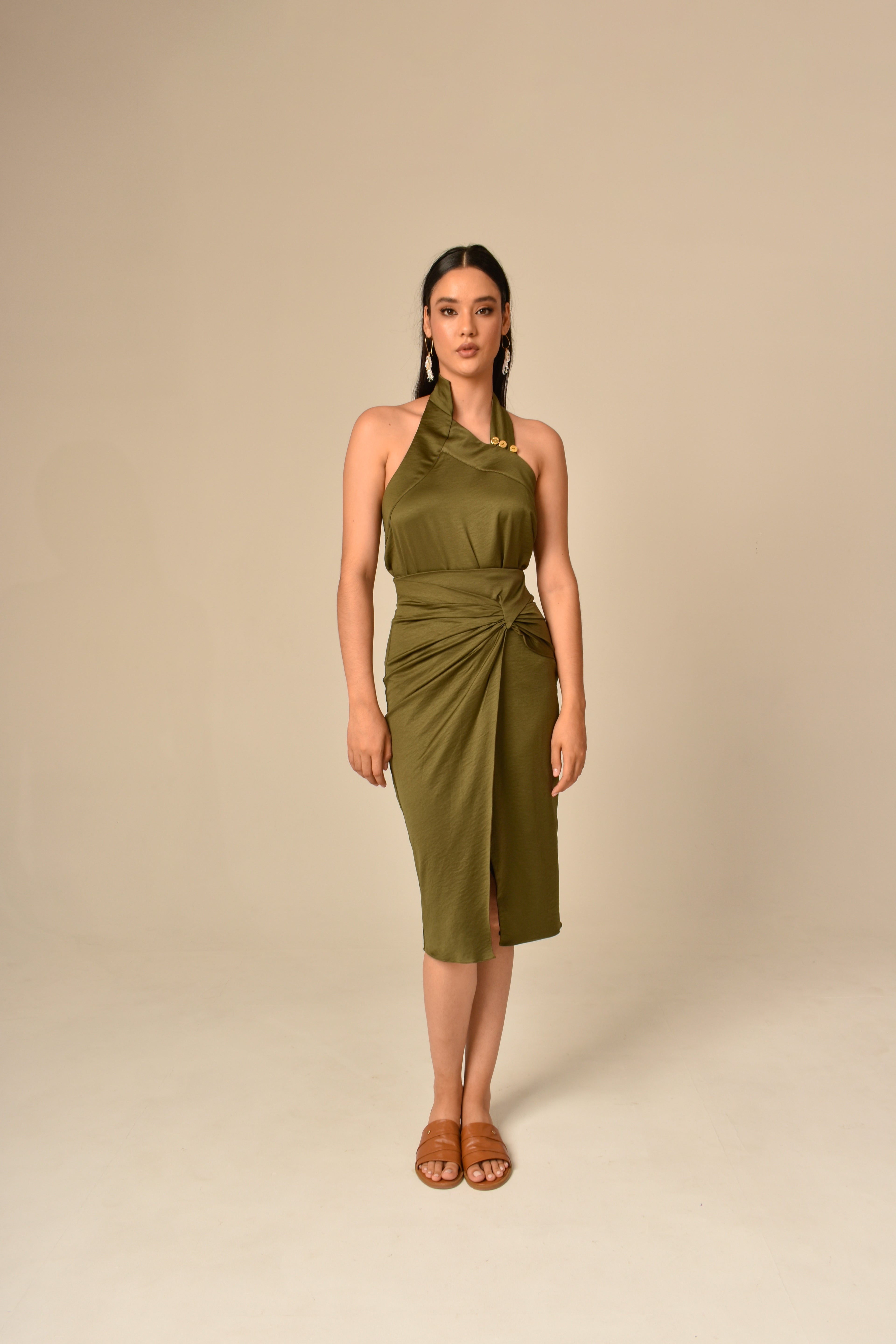 Blusa Halter Cuello Envolvente