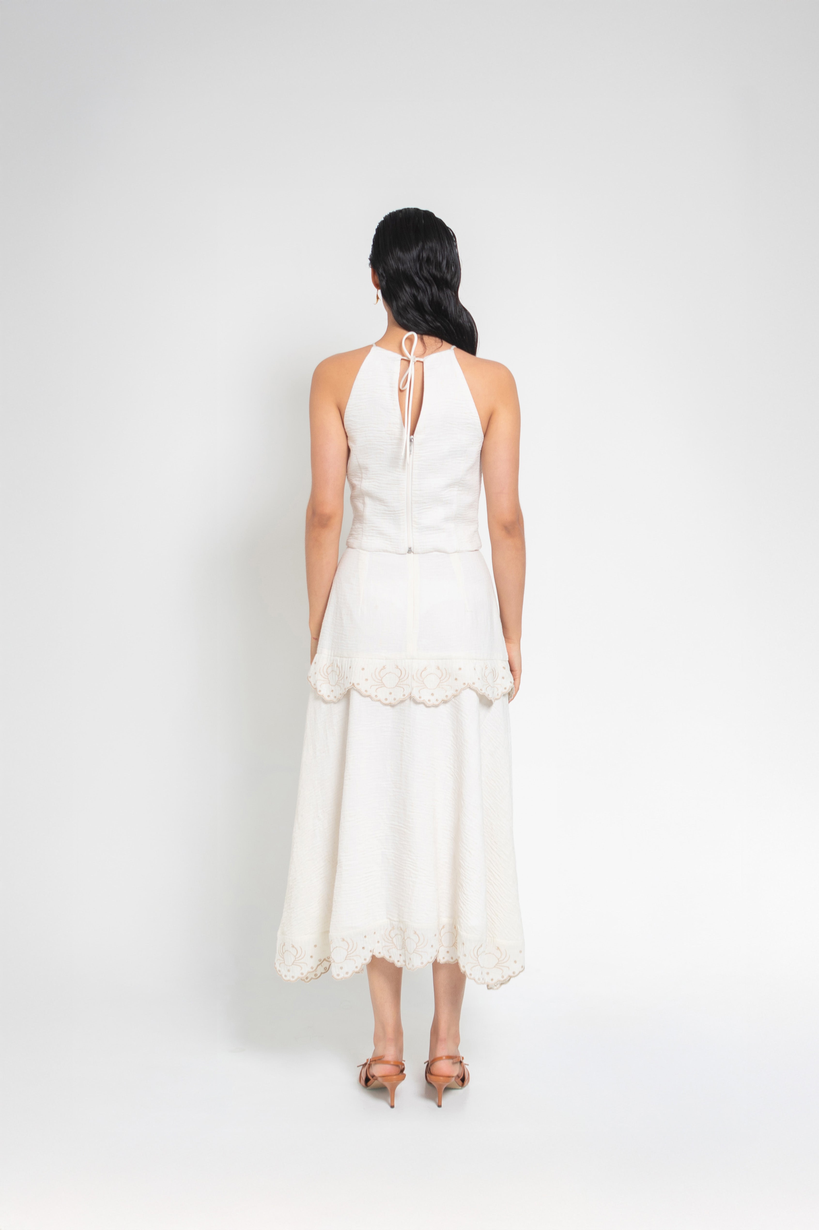 Blusa Halter Cangrejos