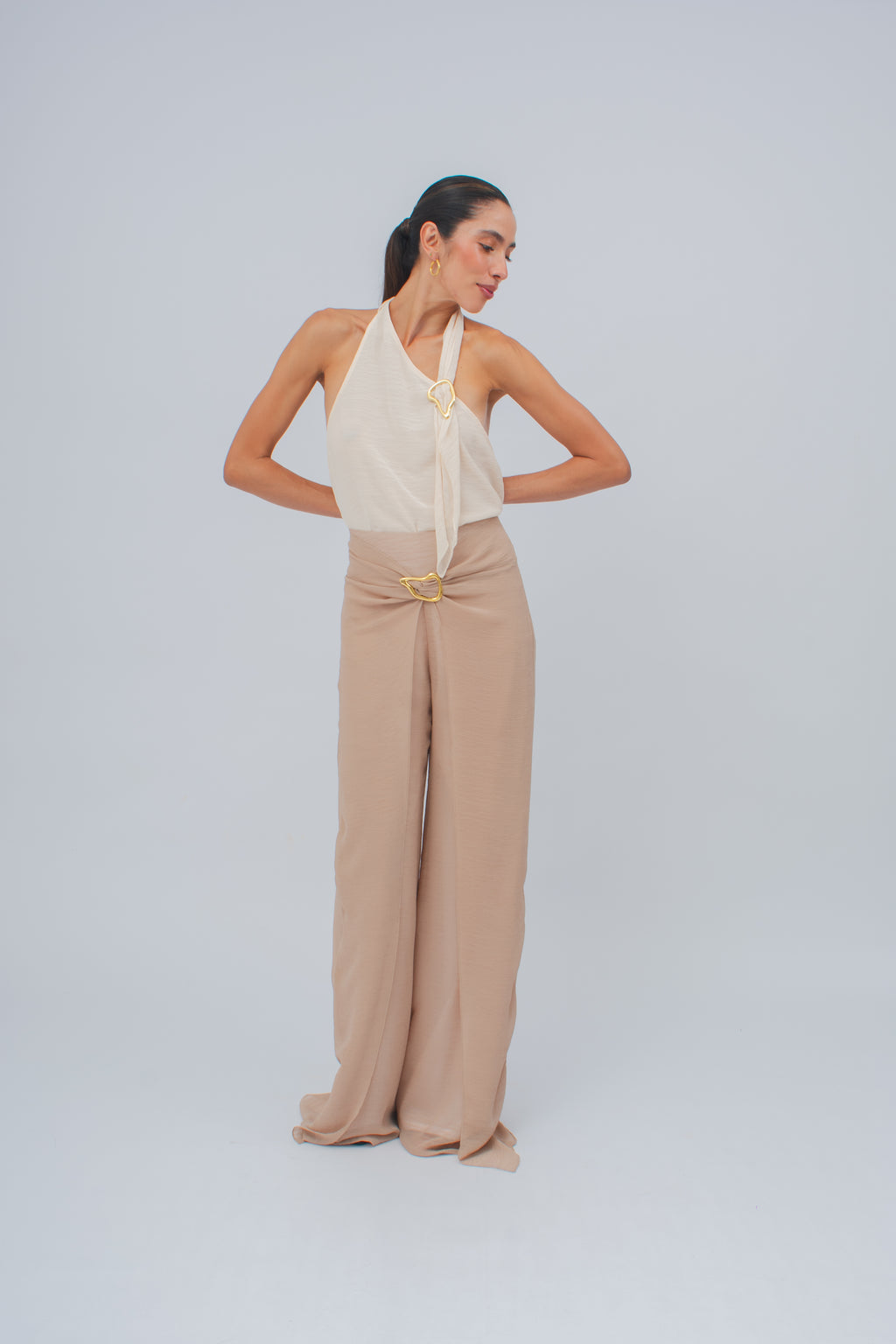 Blusa Asimetrica Palo Rosa