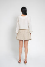 Falda Short Caqui