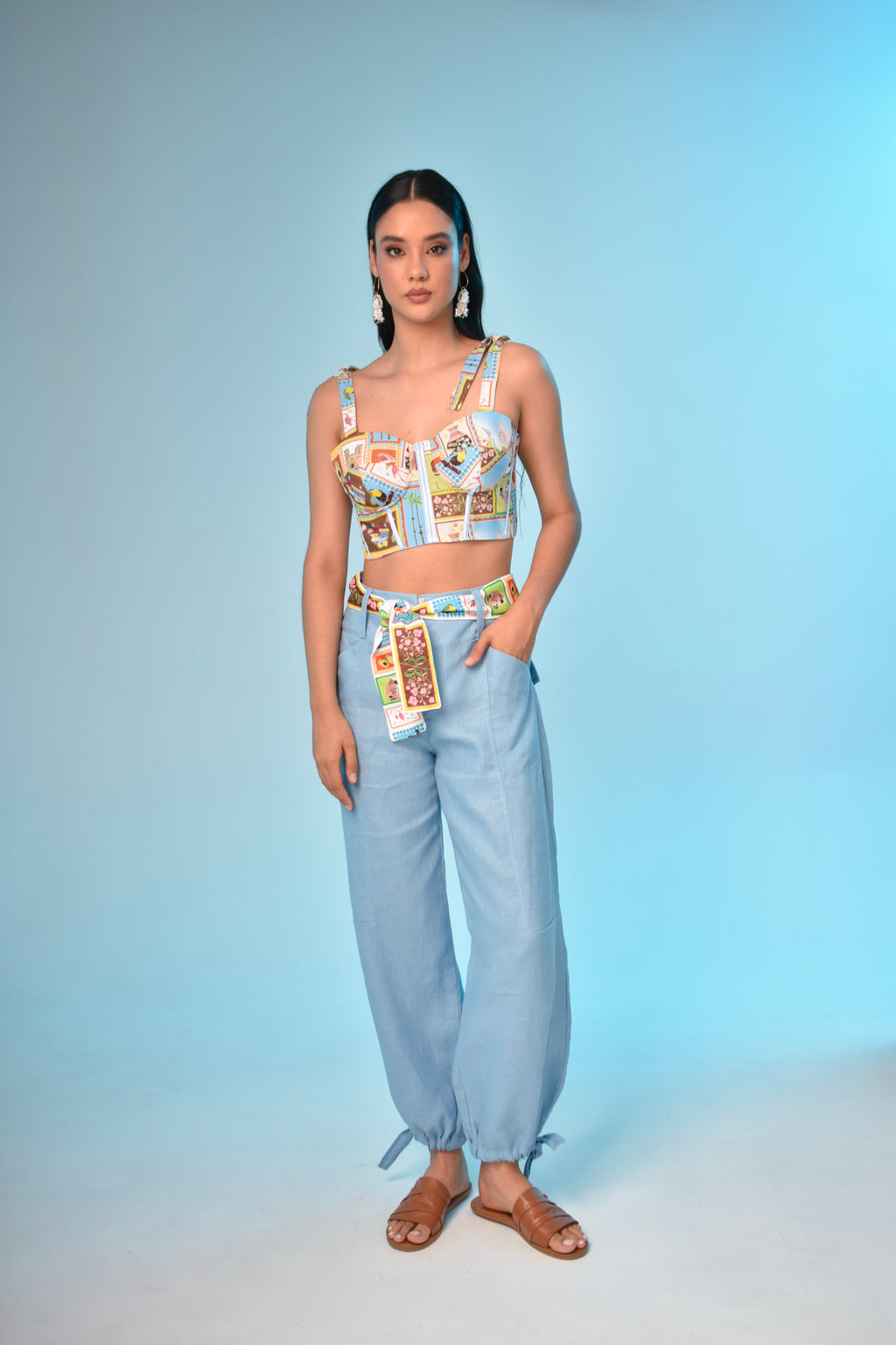 Pantalón Cool Blue Lino