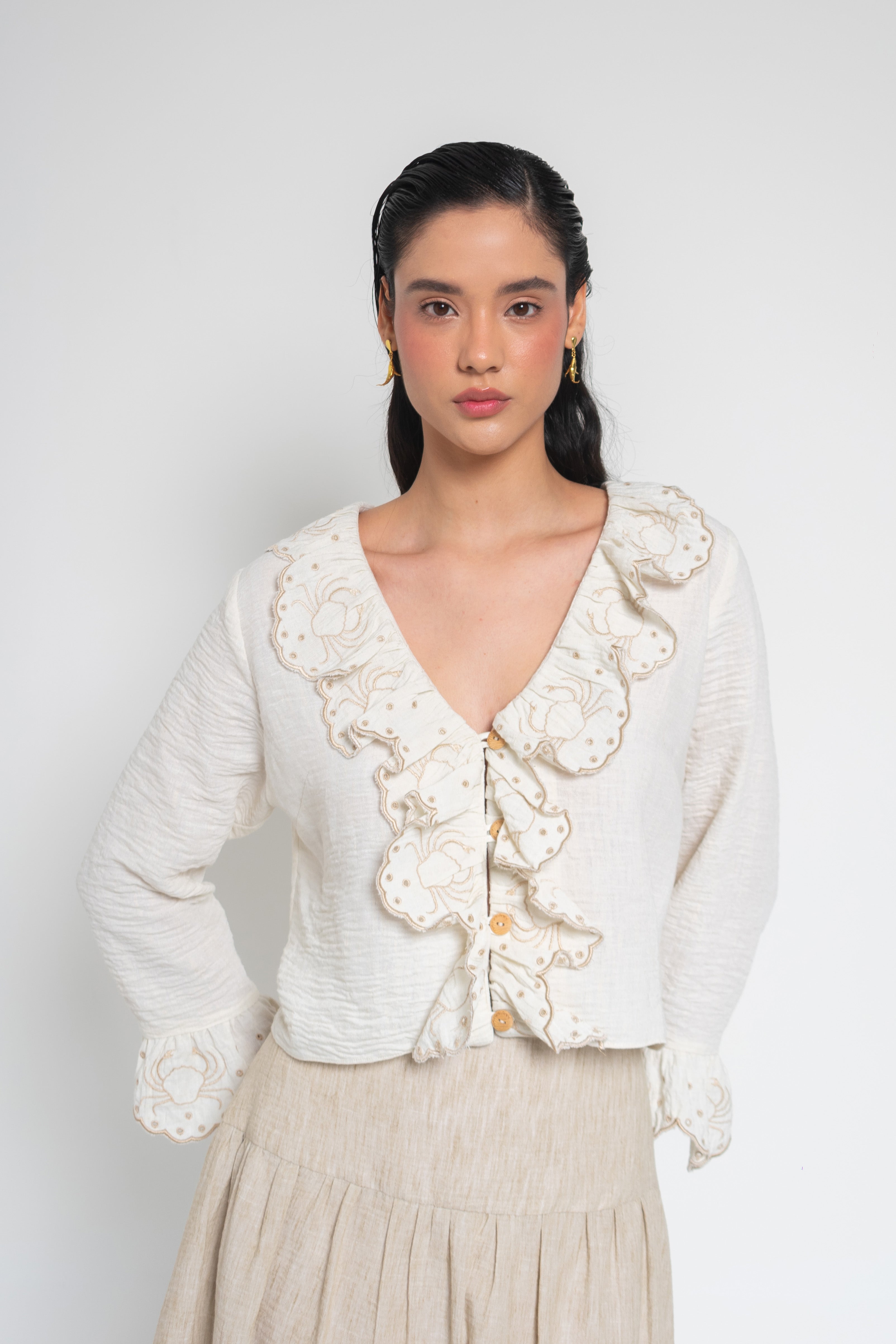 Blusa Golas Cangrejos