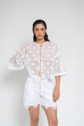 Blusa Anudar Rombo