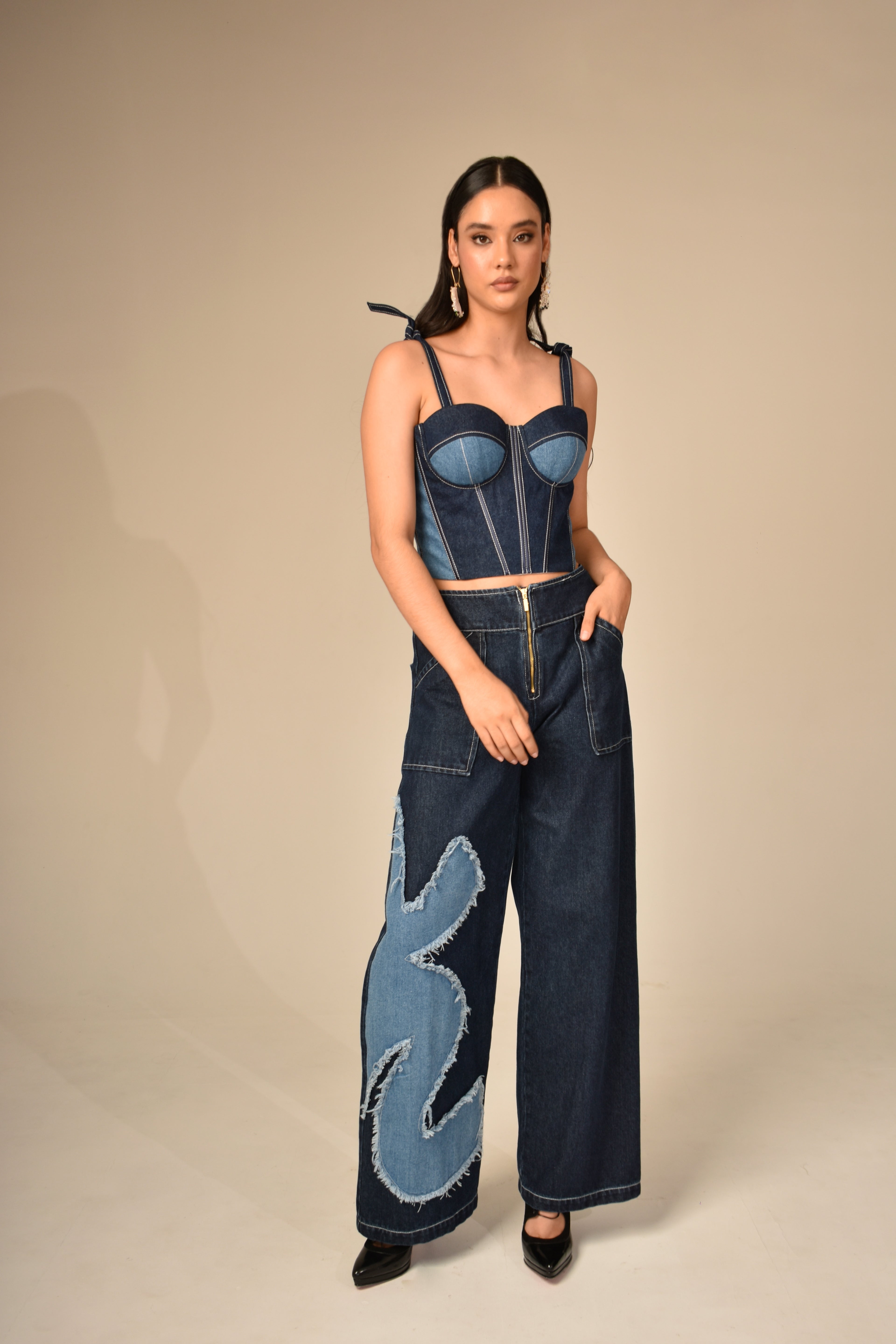 Corset Denim Bicolor