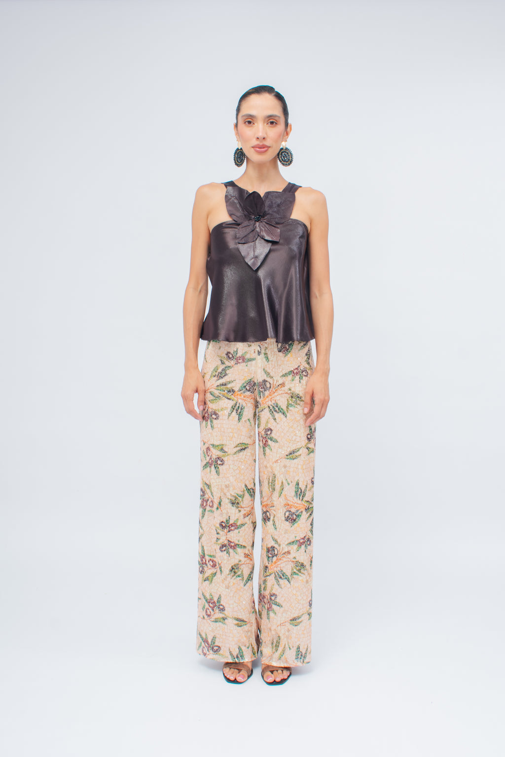 Pantalón Lentejuelas Olivas