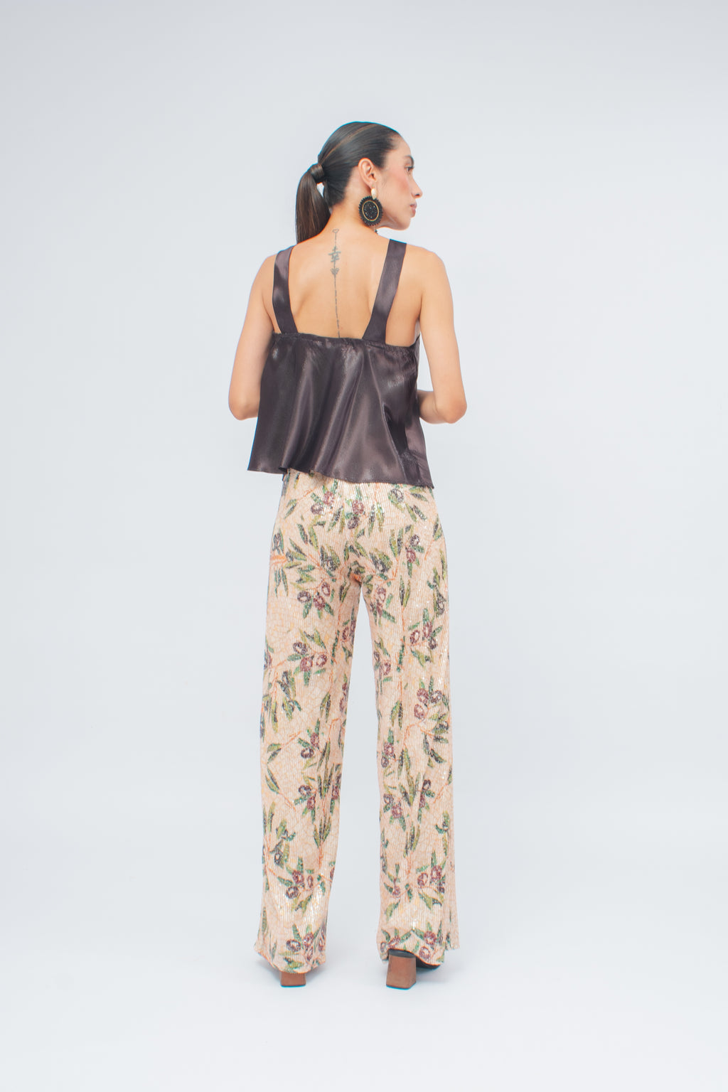 Pantalón Lentejuelas Olivas