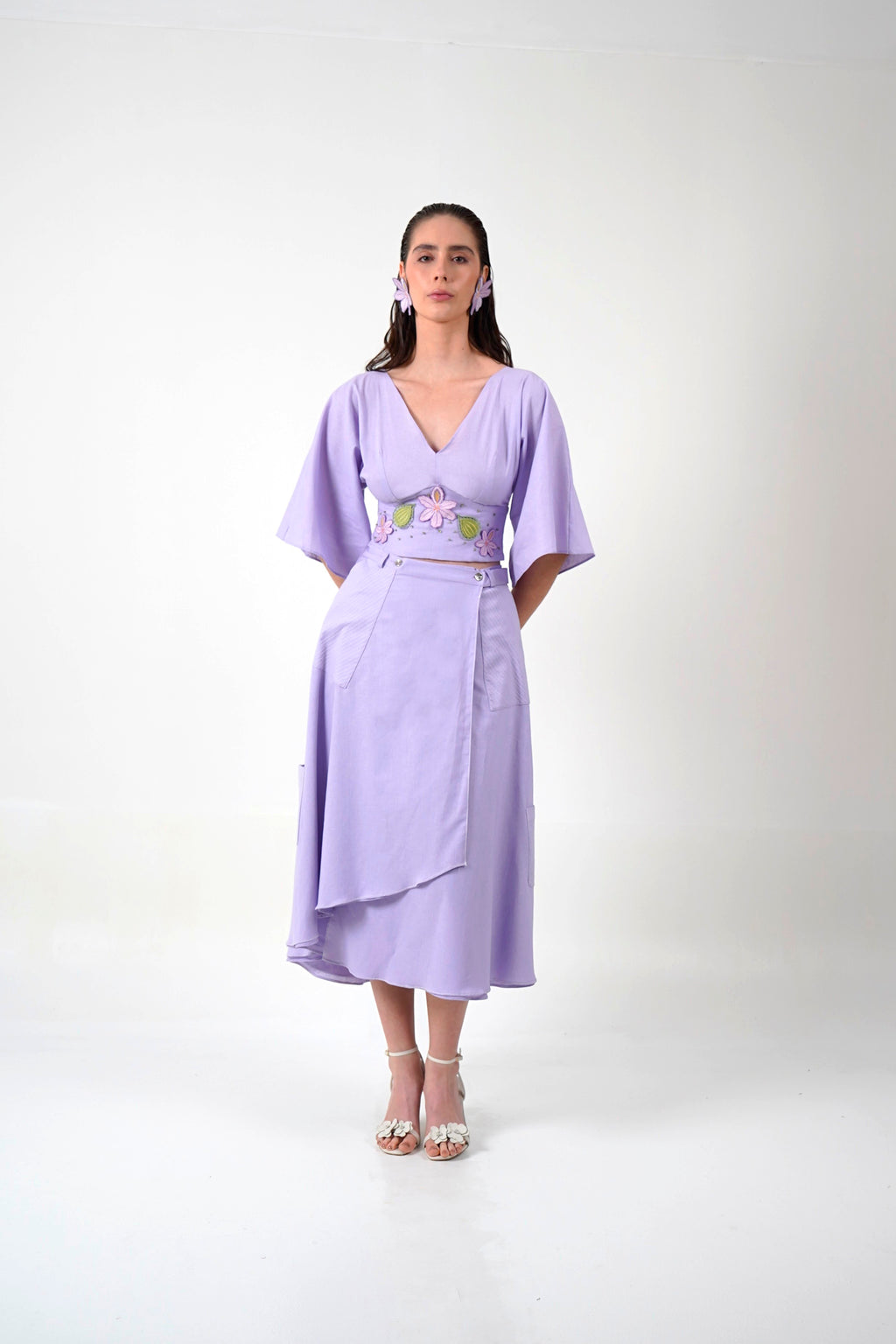 Falda Cruzada Lirios