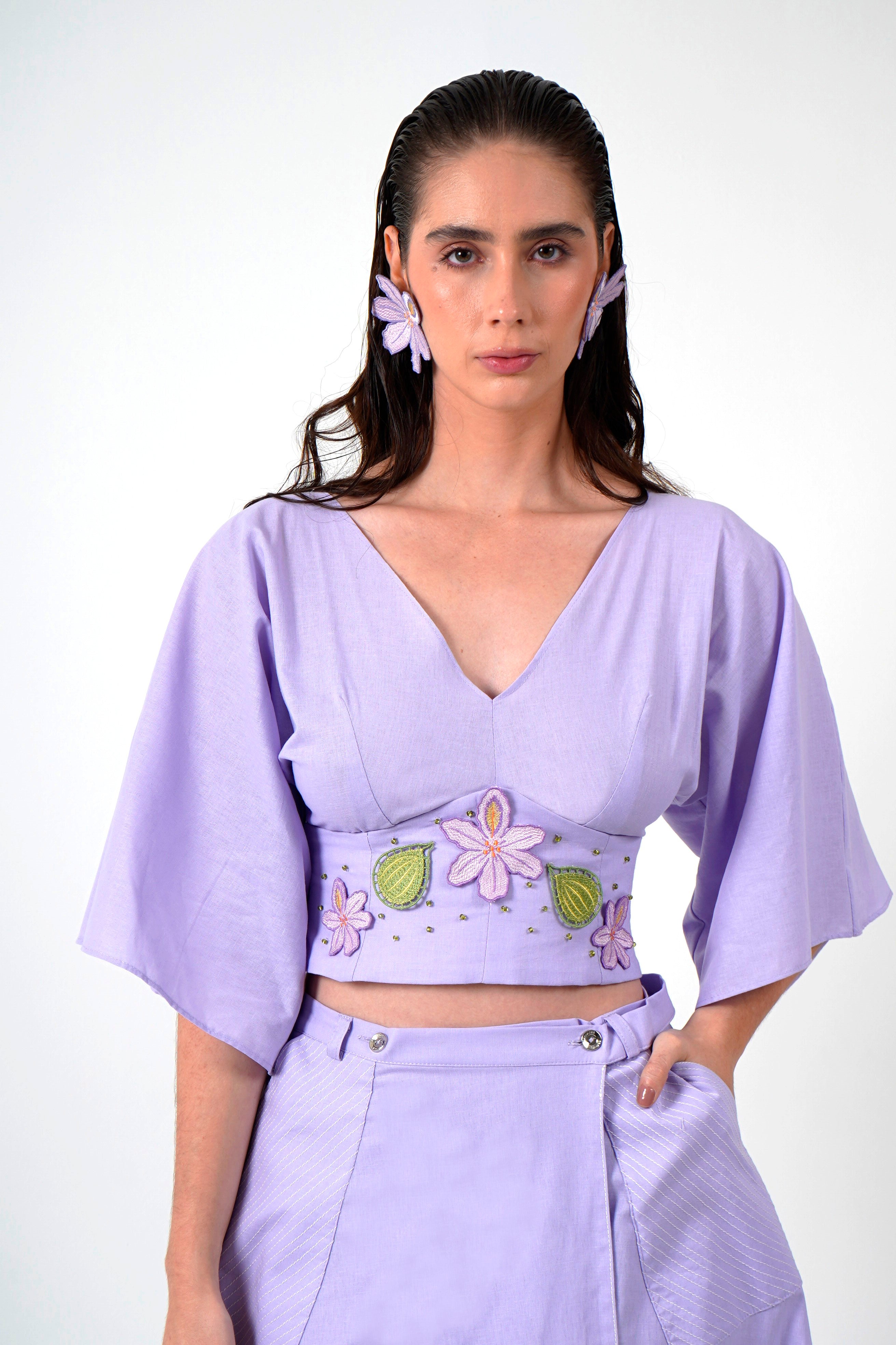 Top Lila Lirios
