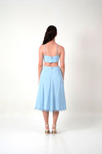 Vestido Cut Outs Azul