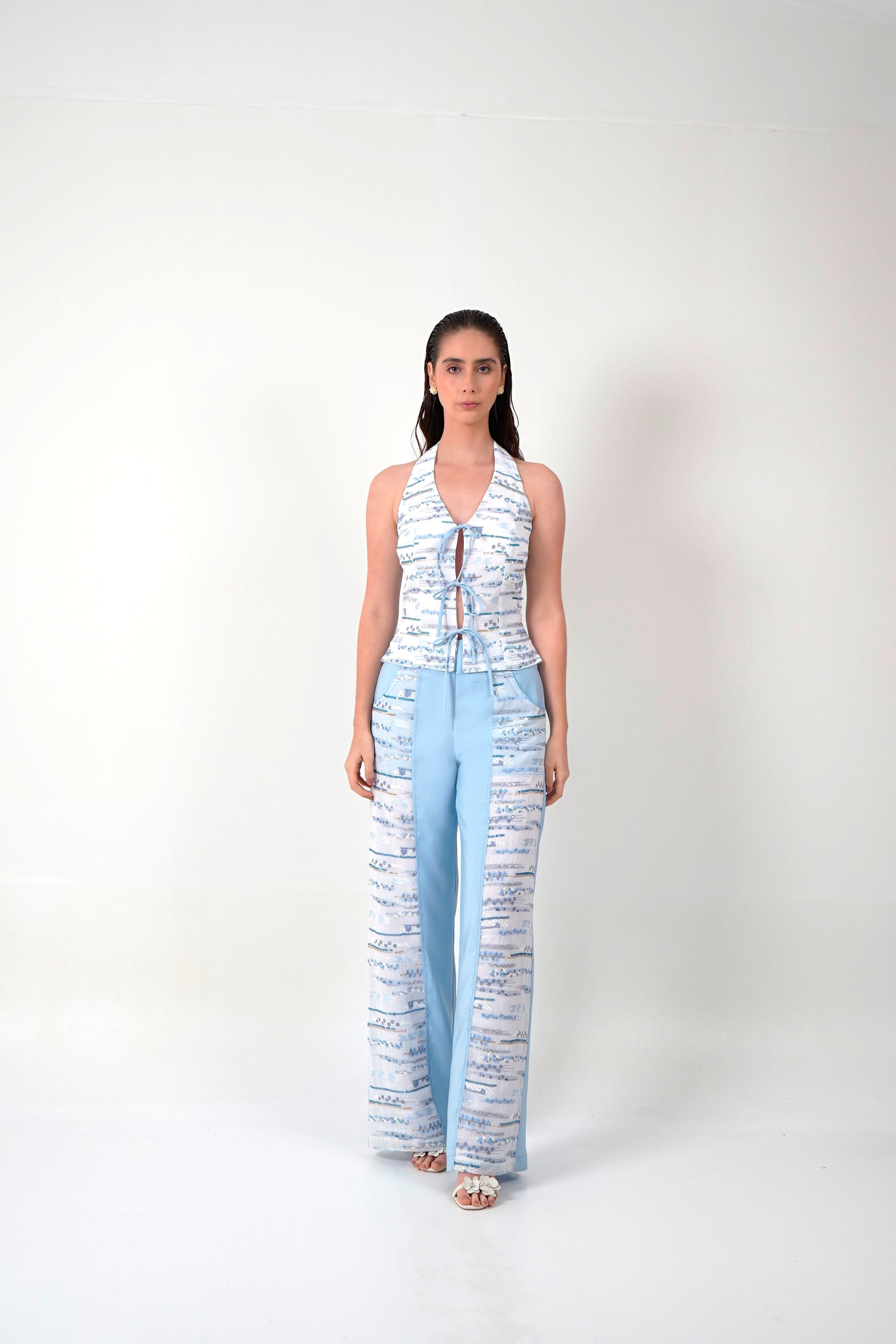 Pantalón Cortes Azul