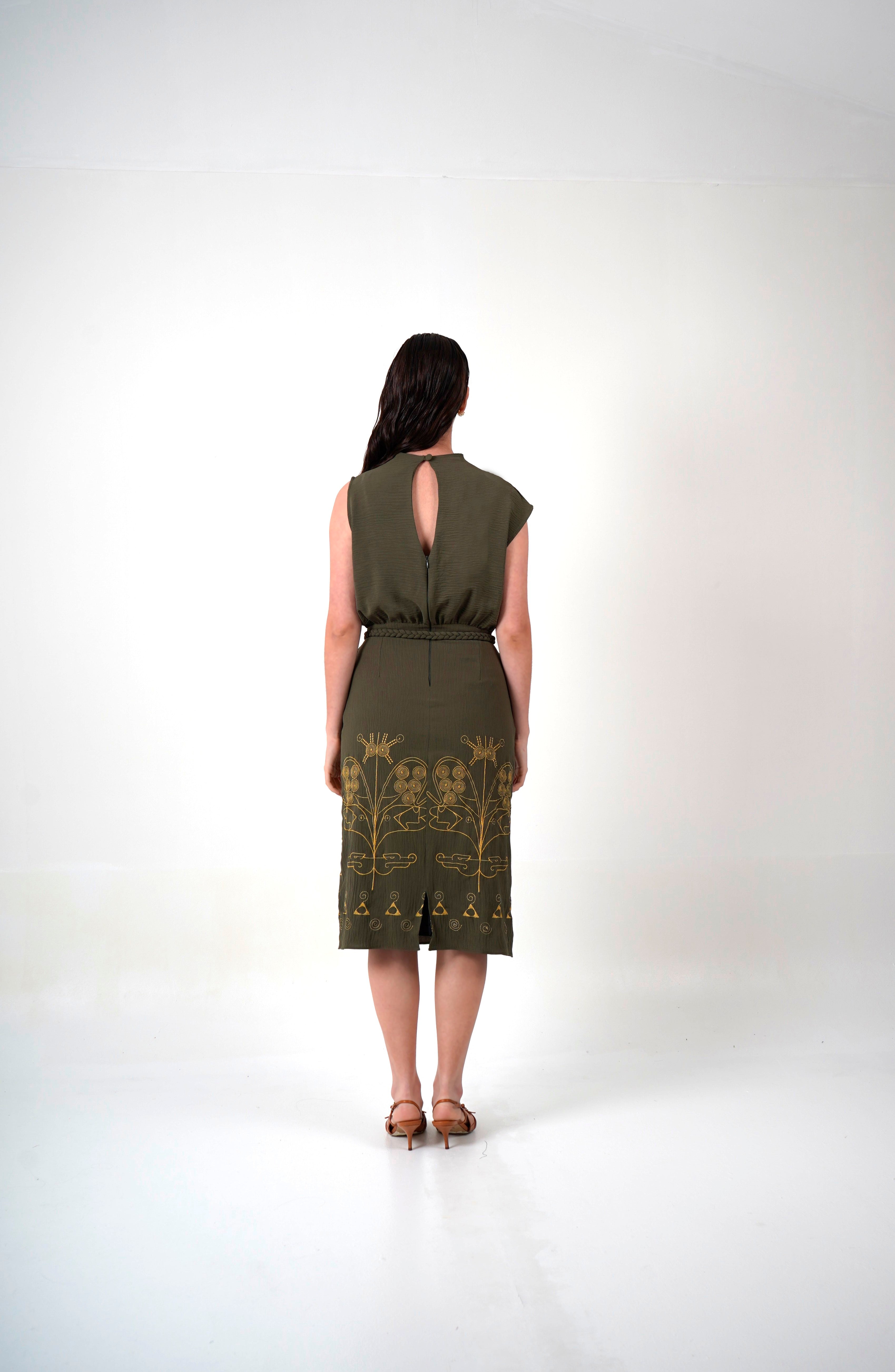 Vestido Jaguar Cinturón