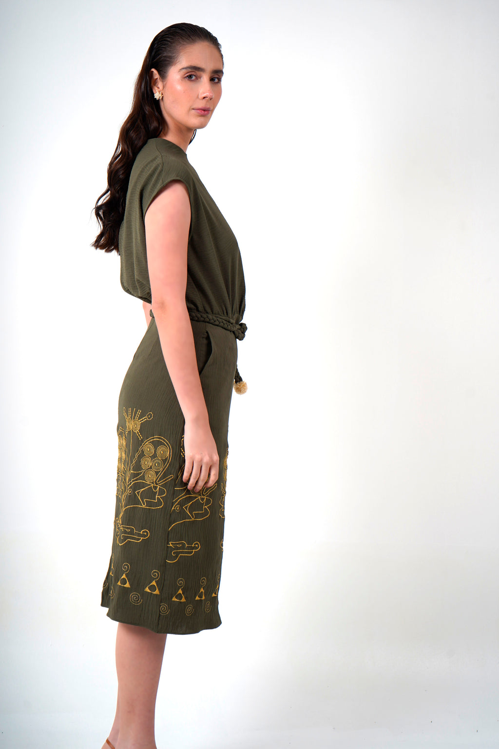 Vestido Jaguar Cinturón