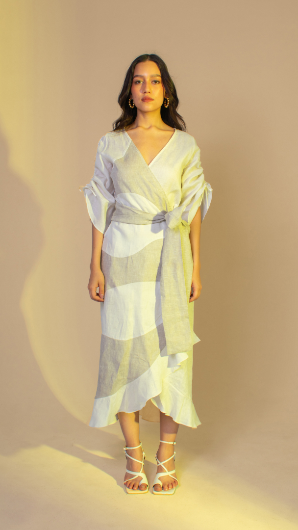Vestido Cruzado Lino